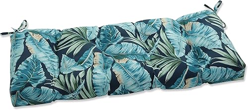 Pillow Perfect Cojín para bancocolumpio para exterioresinteriores Tortola Midnight Blue