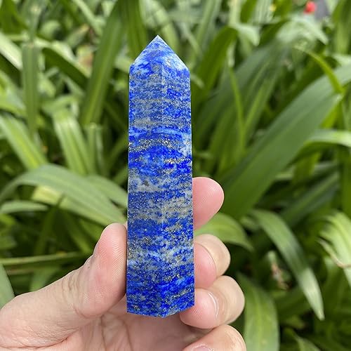 Miniatura 4 de Torre de cristal natural de lapislázuli, piedra preciosa curativa de cristal curativo para reiki, piedra de chakra para meditación, decoración del
