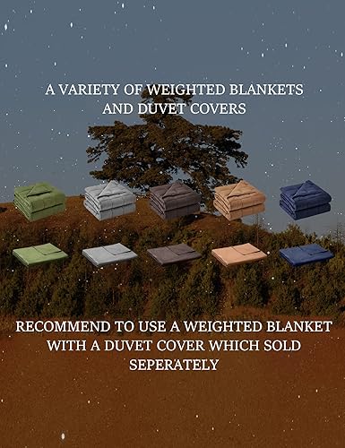 Miniatura 6 de BB BLINBLIN Manta pesada de enfriamiento, calma y sueño, material suave y cómodo de primera calidad y cuentas de vidrio (marrón, 48 x 72 pulgadas,