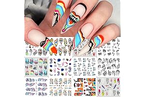 Halloween Nail Art Stickers Water Transfer Graffiti Nail Decals