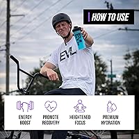 Vista 4 de EVL BCAAs Polvo de Aminoácidos - Polvo de Energía BCAA Pre Entrenamiento para Recuperación Muscular, Crecimiento Delgado y Resistencia - Bebida