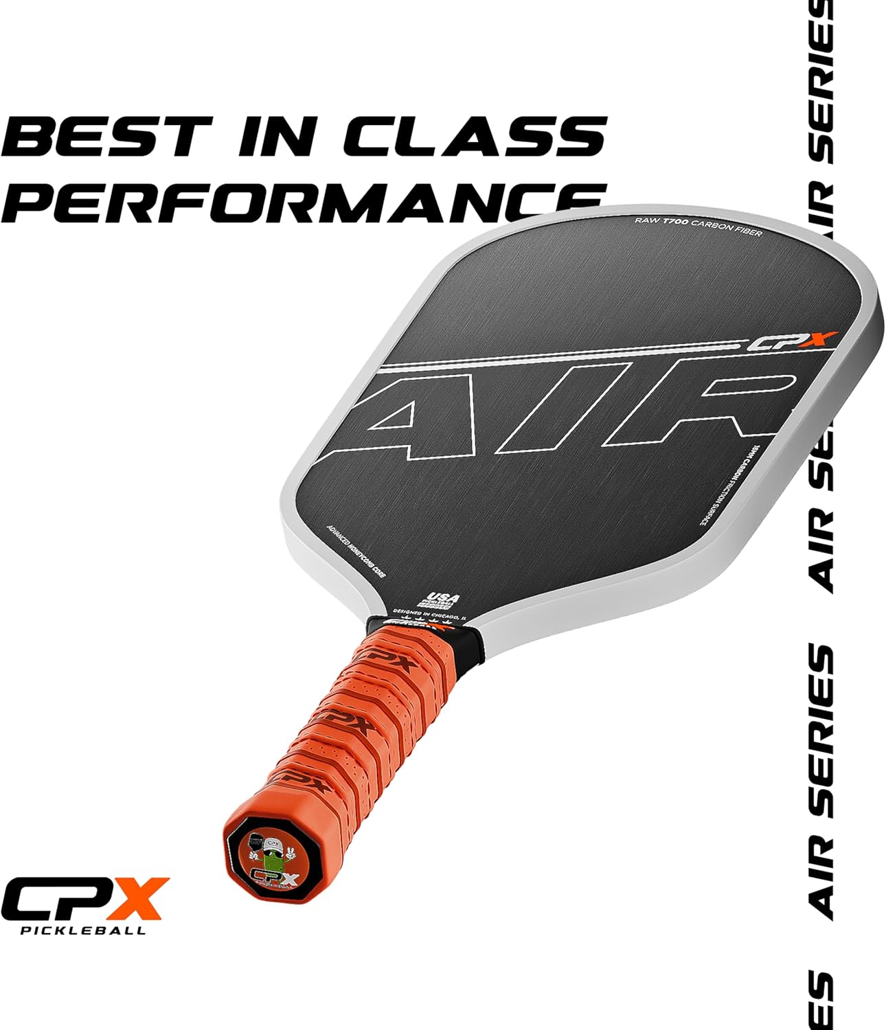 CPX Air Carbon Fiber Pickleball Paddle 16MM, USA Pickleball Approved, T700 Carbon Fiber Surface, Honeycomb Core, Designed in Chicago, USA - Image 6