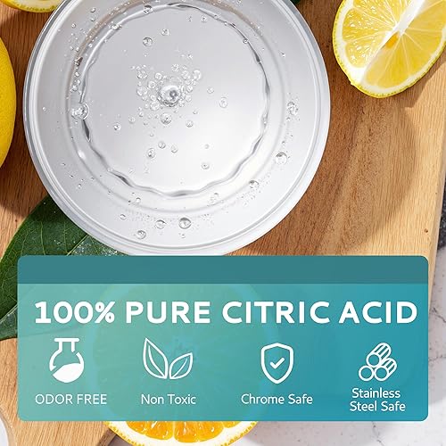 Miniatura 2 de EUHOMY Limpiador de máquina de hielo para 32 usos (1 galón3.75 L), limpiador para máquina de hielo de 128 onzas líquidas, solución universal ideal