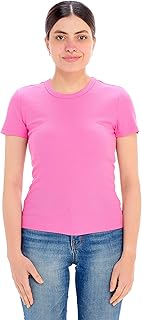 توب سهل الارتداء بأكمام قصيرة للنساء من اونلي