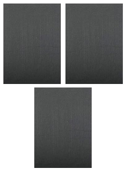 Store2508 Full Sheet Self Sticking Felt Non-Skid Protector Furniture Noise Insulation Pad Floor Bumper (Black, 29 x 21 cm) (Pack of 3)