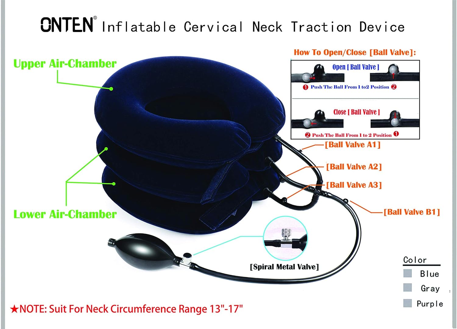 Cervical Neck Traction Device,Effective and Instant Relief for Chronic Neck & Shoulder & Head Pain, More Effective Tension and Comfortable Without Choking