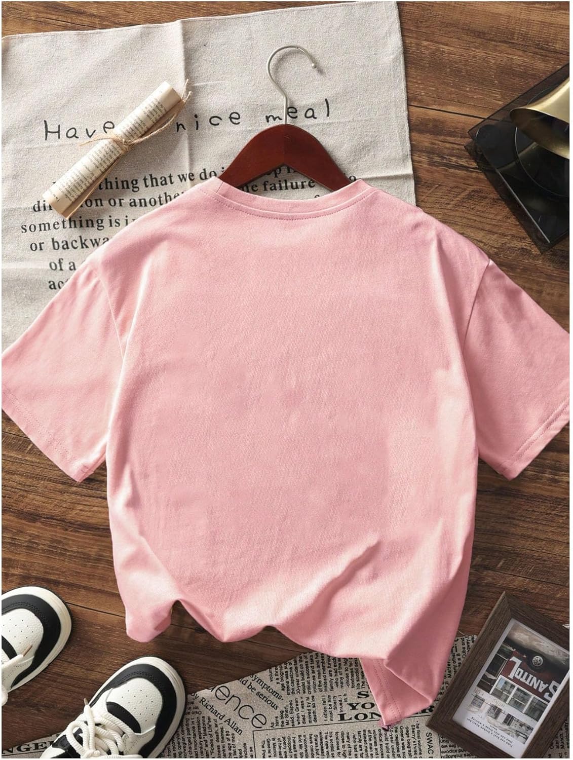 Girl's Graphic Print Tee Shirt Round Neck Short Sleeve T Shirts Summer Cute Trendy Tops - Image 3