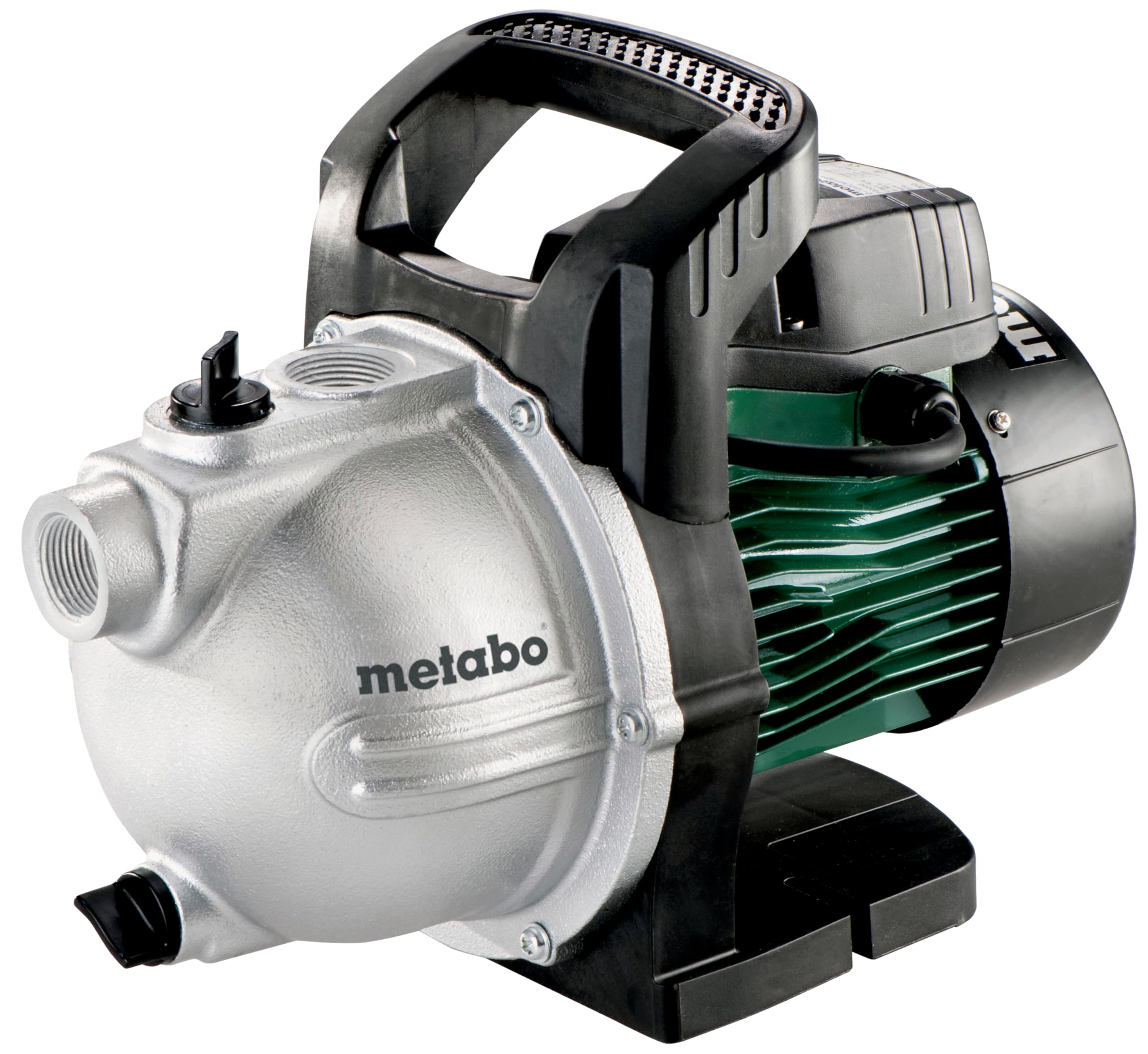 Metabo pompa da giardino P 3300 G (600963000) – Confezione in cartone, potenza assorbita nominale: 900 W, portata massima: 3300 l/h, altezza di mandata massima: 45 m