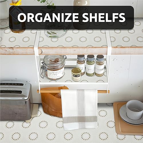 Miniatura 2 de FIFTY-FEET Revestimiento de estante de 12 x 120 pulgadas para armarios de cocina, revestimiento de cajón de PVC para tocador de baño, revestimiento