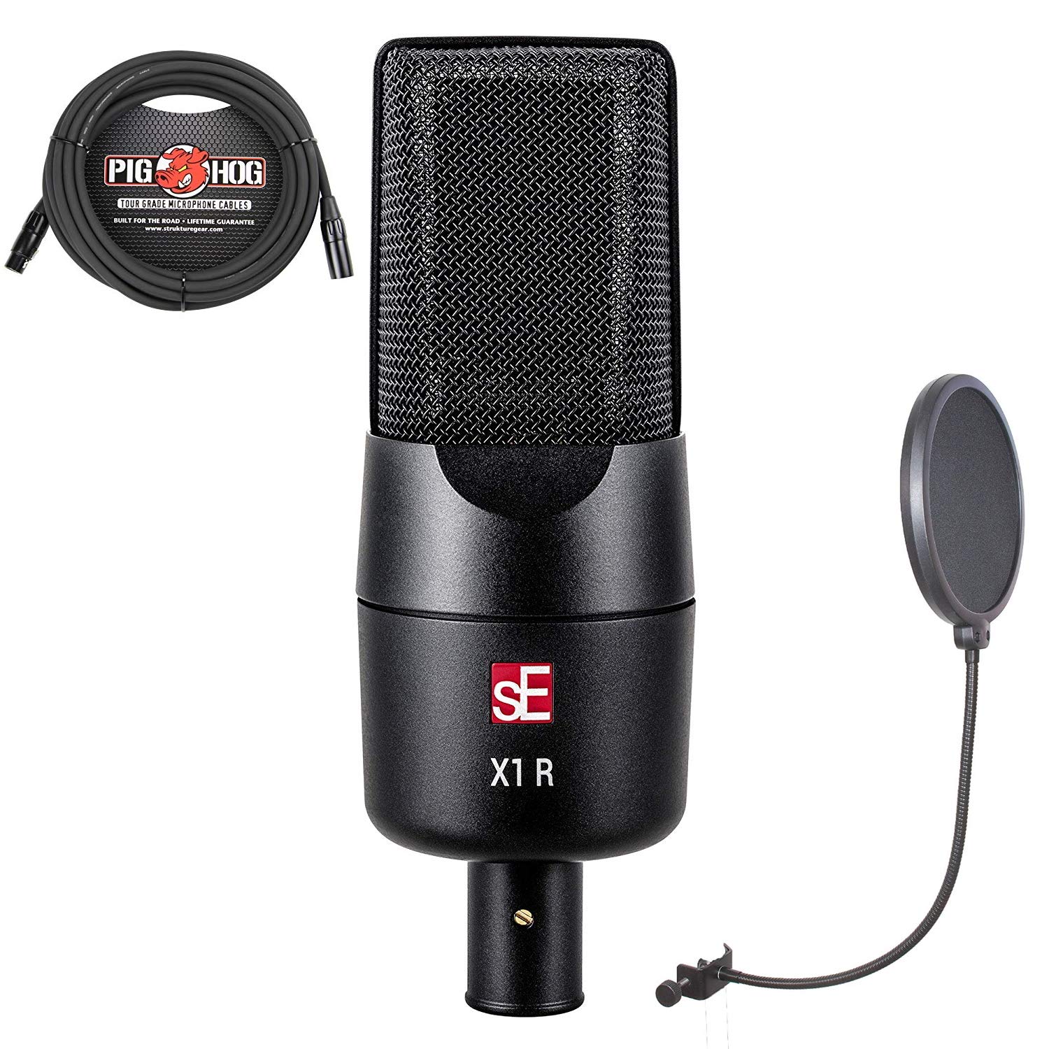 sE Electronics X1R Passive Ribbon Microphone Bundle with 20ft XLR Cable