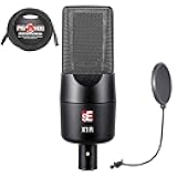 sE Electronics X1R Passive Ribbon Microphone Bundle with Pig Hog XLR Cable and Pop Screen Filter