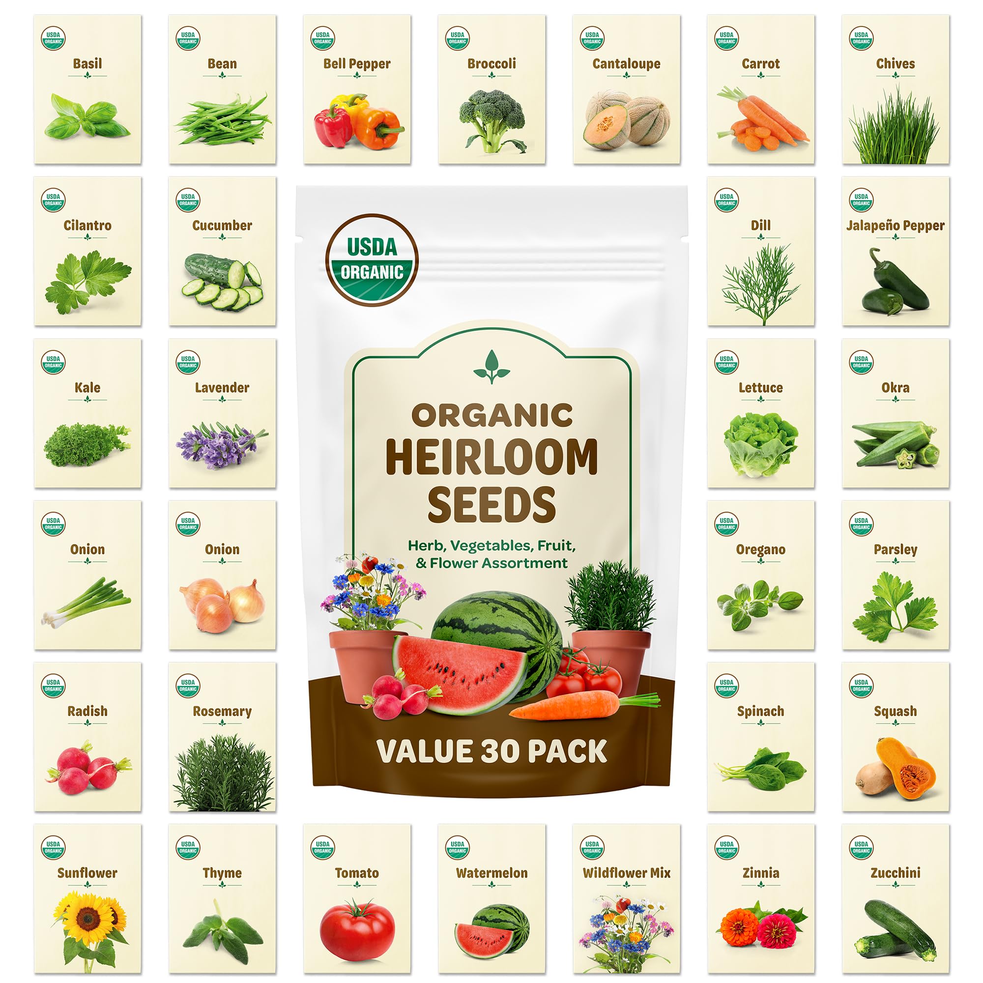 Amazon.com : Back to the Roots 100% Heirloom Rescued Seeds