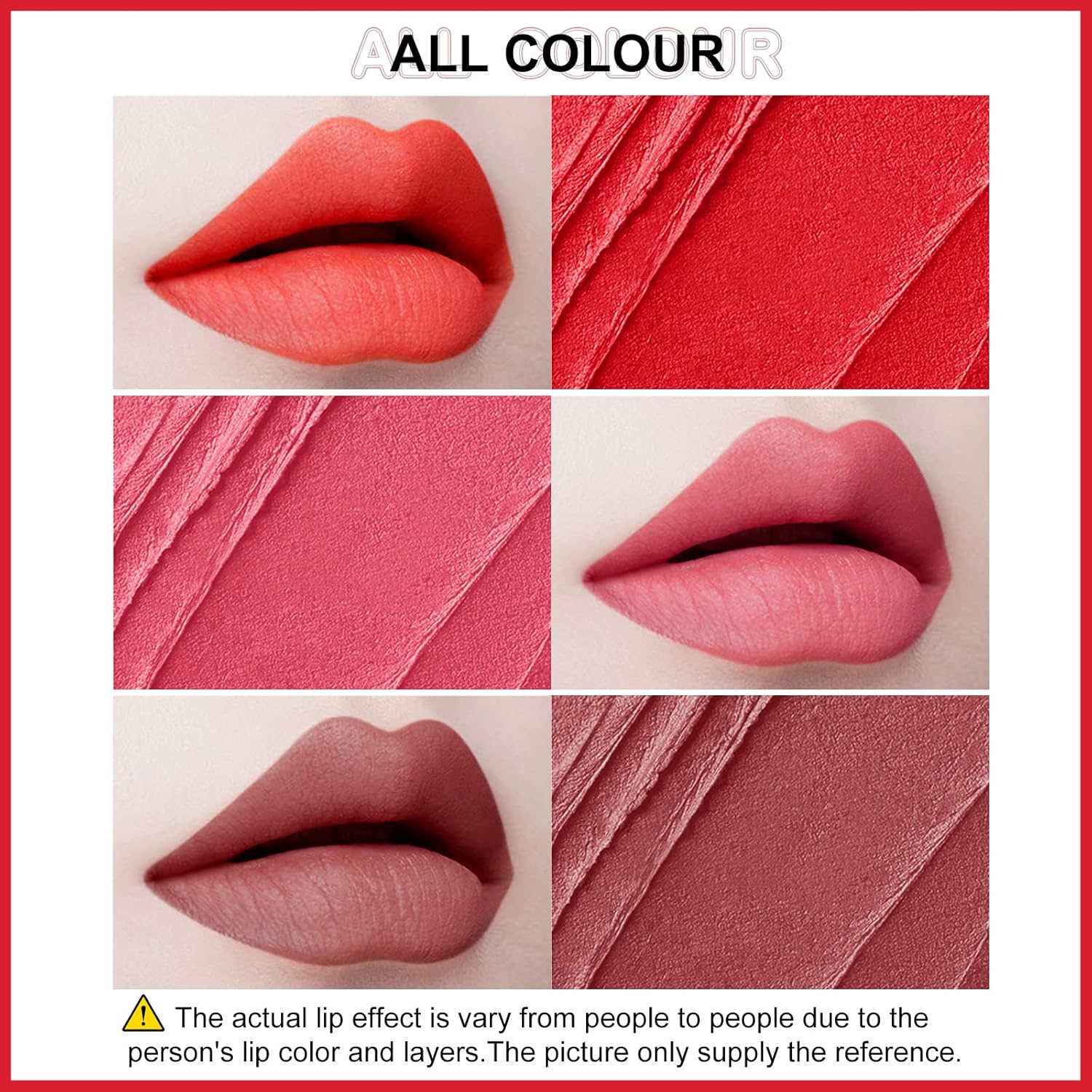 3 Colors Velvet Lip Tint, Cheek Lip Tint High Pigment Lightweight Matte Finish, Waterproof Non Sticky Cup Lip Stains Tint, Mousse Lip Mud Cream Blush,0.176 fl oz-Set A