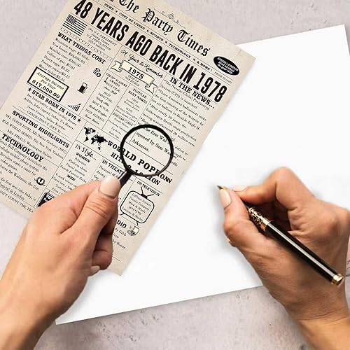 Miniatura 2 de Tarjeta de feliz cumpleaños número 48 para mujeres y hombres, divertida tarjeta de regalo de cumpleaños de 48 años para marido, esposa, él, ella,