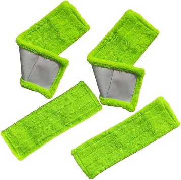 4 Pack Replacement Microfiber Hardwood Floor Mops, Compatible with 3M Scotch-Brite M-005 Floor Mops, Can Be Used for Household Cleaning Mop Replaceable Pad Cloths, Wet or Dry Use mop M005-04
