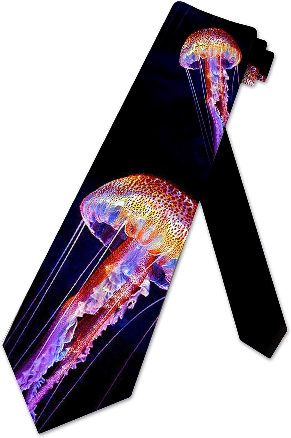 Three Rooker Jellyfish Ties Mens Ocean Animal Necktie