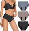 Seamless Period Underwear, Leak Proof Underwear for Women Heavy Flow, Cotton Protective Incontinence Underwear, Absorbent Panty