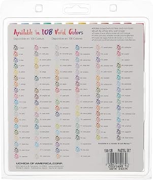 Uchida Brush Markers 12/Pkg -Pastel