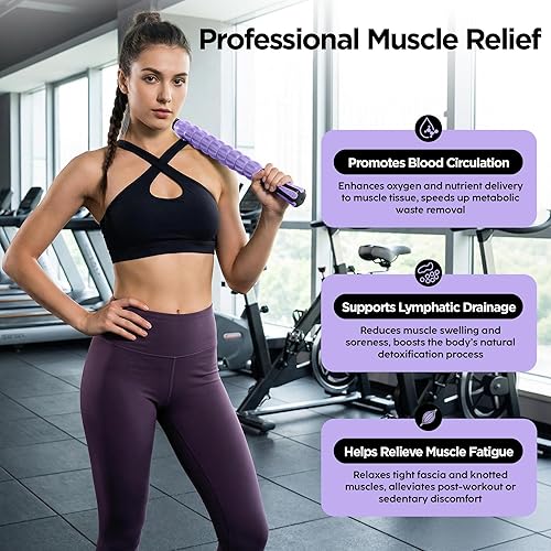 Miniatura 83 de Rodillo de masaje de madera para piernas y muslos, herramienta de mano para aliviar la fascia, drenaje linfático y esculpir el cuerpo, masajeador