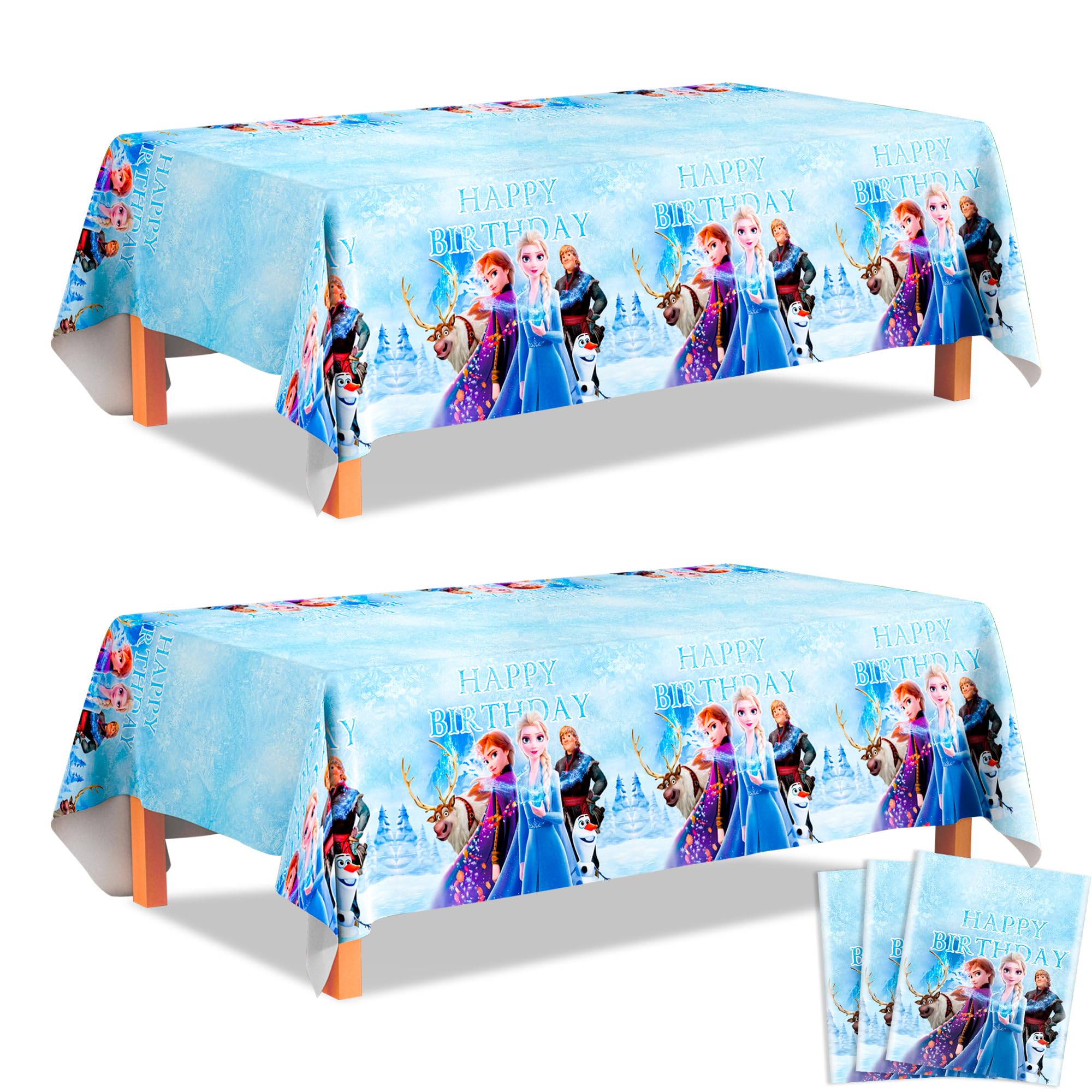 PHOGARY 1 Pièces Nappe Reine Des Neiges Anniversaire