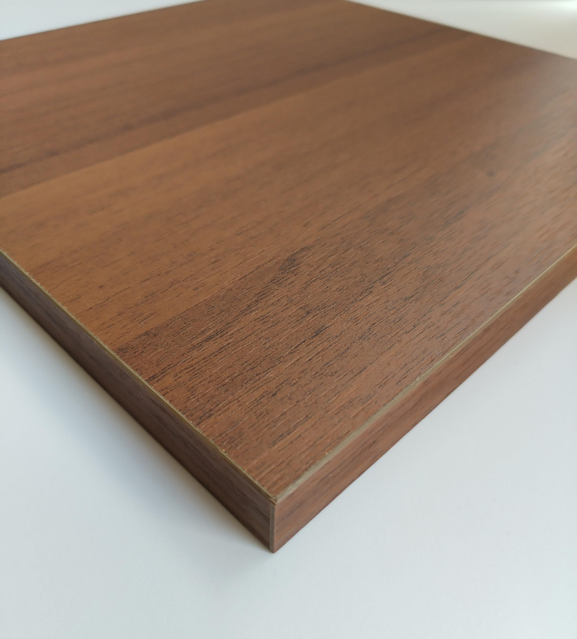Generico Pannello Truciolare Nobilitato Noce scuro Bordato su 4 lati mm 18 Varie Misure (1, cm. 139 x 50)