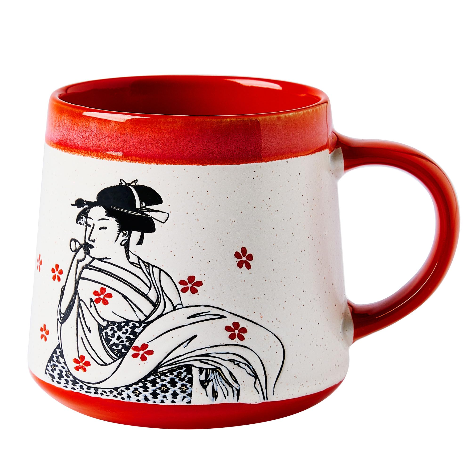 Buy BICETTO Japanese Coffee Mug Set of 2, Ukiyo-e Samurai & Geisha