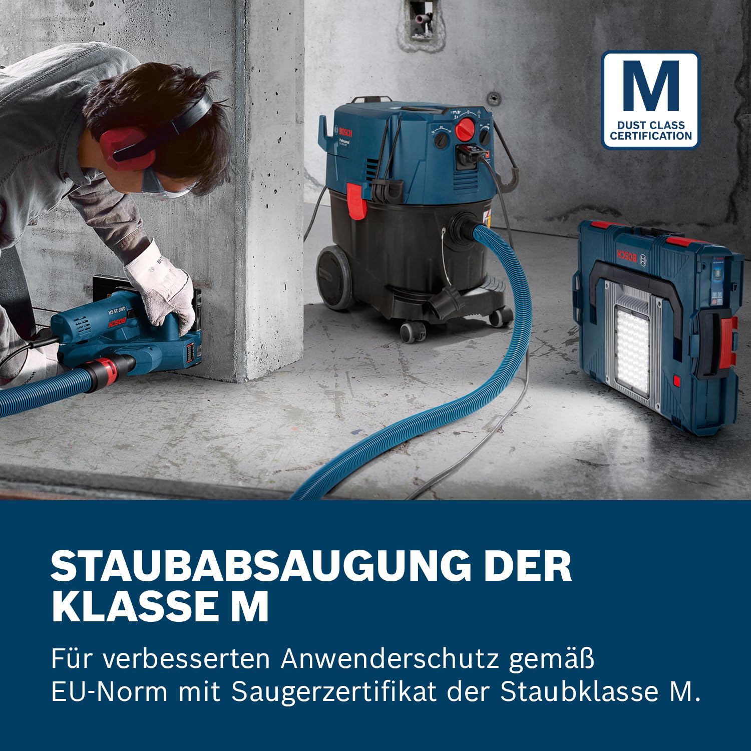 Bosch Professional Nass-Trockensauger GAS 35 H AFC - 1200W Mit Auto Filter Reinigung