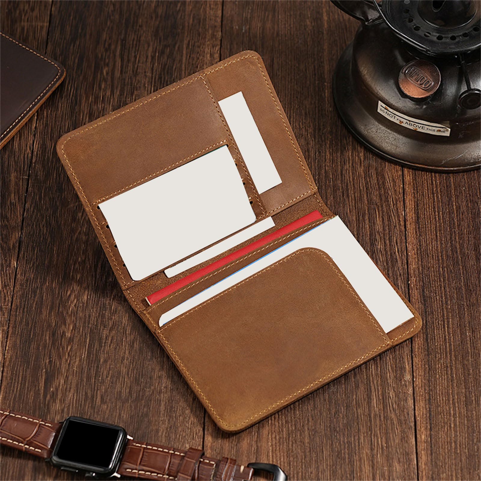 Protector de pasaporte con bloqueo para mujeres y hombres, seguro para documentos de viaje y almacenamiento de tarjetas, fundas para pasaportes, Coffee, Belleza masiva