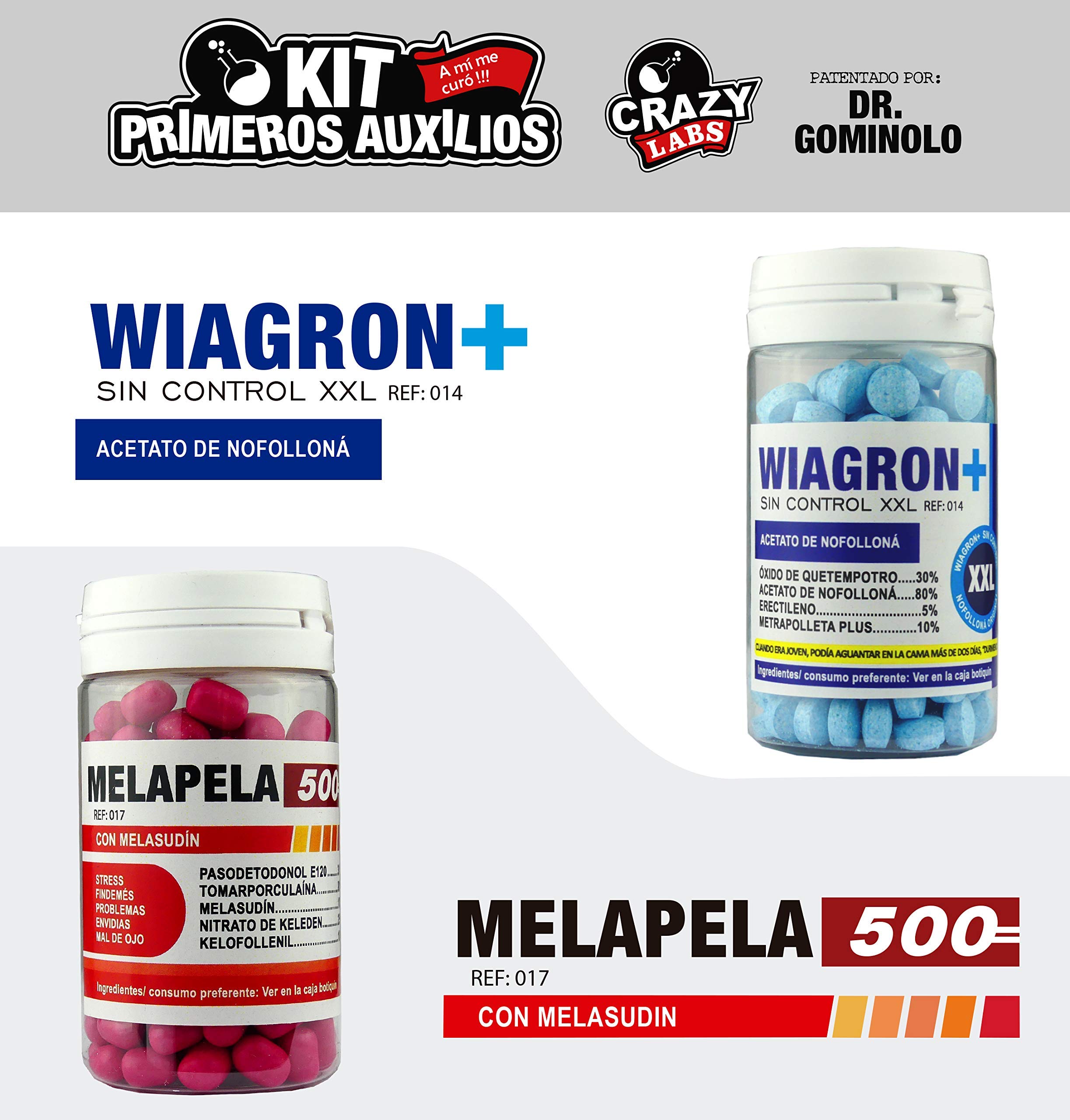 Regalo Cumpleaños Original | Regalo para despedidas, jubilaciones y celebraciones | Regalo de broma y Risas | KIT para Risas - Crazylabs