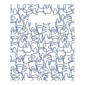 Molar Mix-Up Dental Giveaway Bags, 8" x 10", 100 Pack
