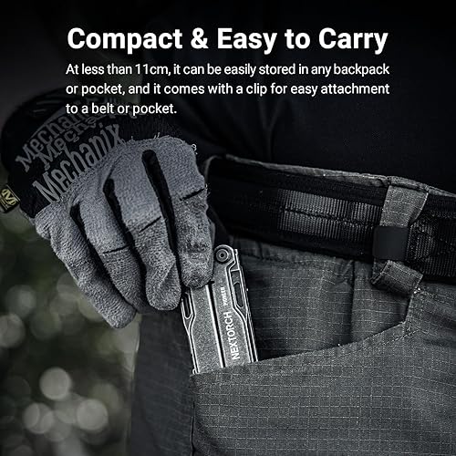 Miniatura 8 de PIONEER - Juego de herramientas multiherramientas 14 en 1 con aguja de tijera, alicates de nariz, tijeras de trauma, clip de bolsillo,