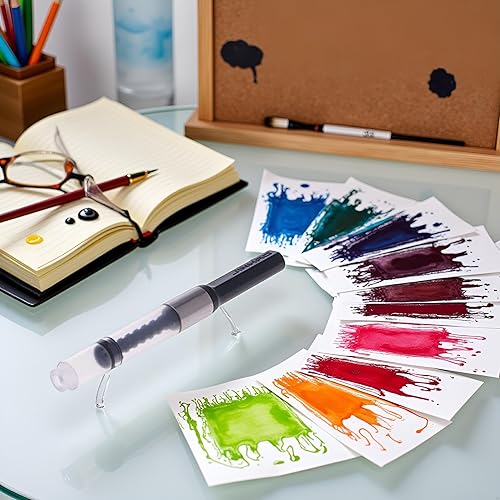 Miniatura 5 de Convertidor universal de tinta para pluma estilográfica, relleno de pistón de empuje estándar, absorbedor de tinta y suministros de escritura y