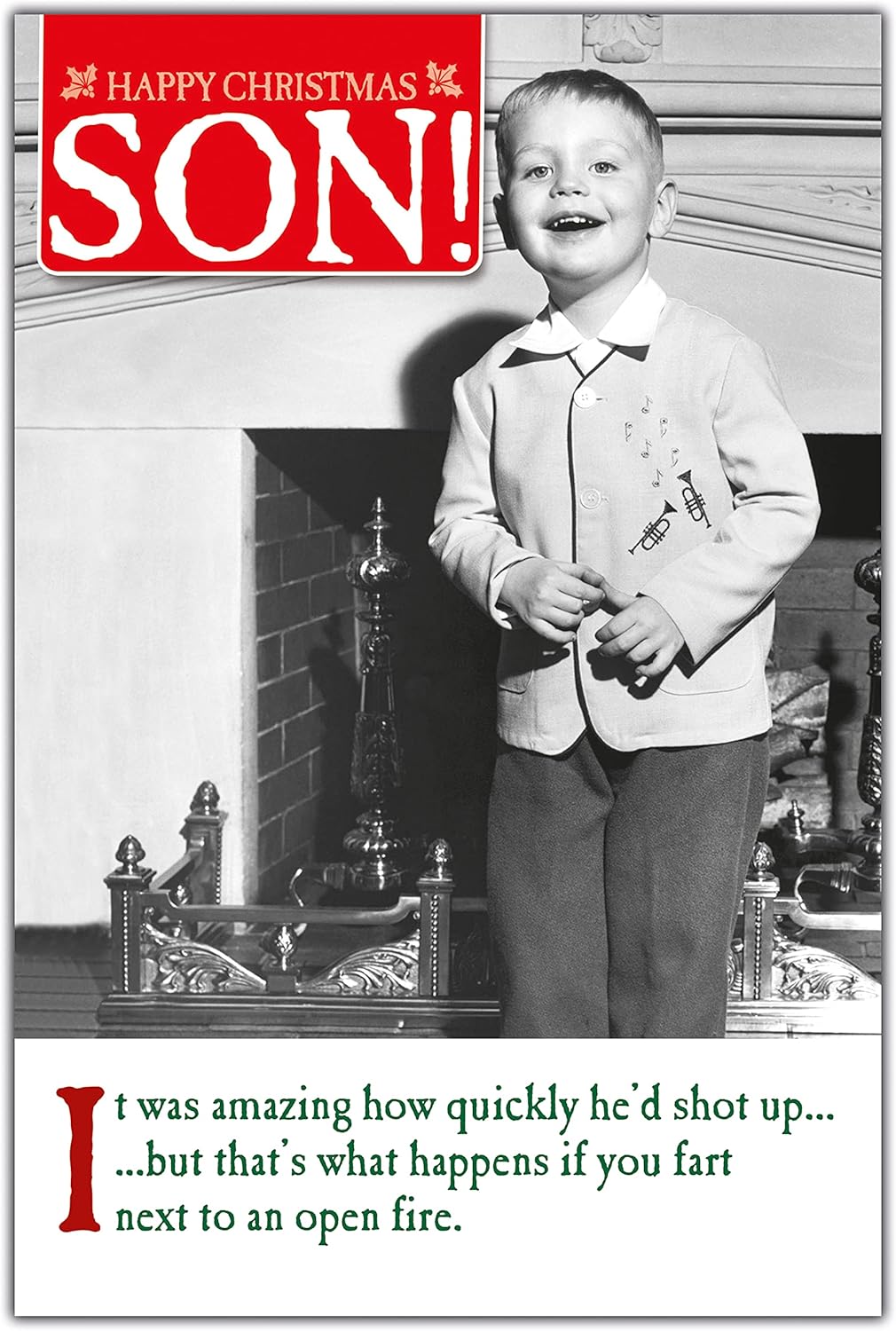 Emotional Rescue On The Ceiling, Quickly, Son, Christmas Card, 159x235mm, XXW1717