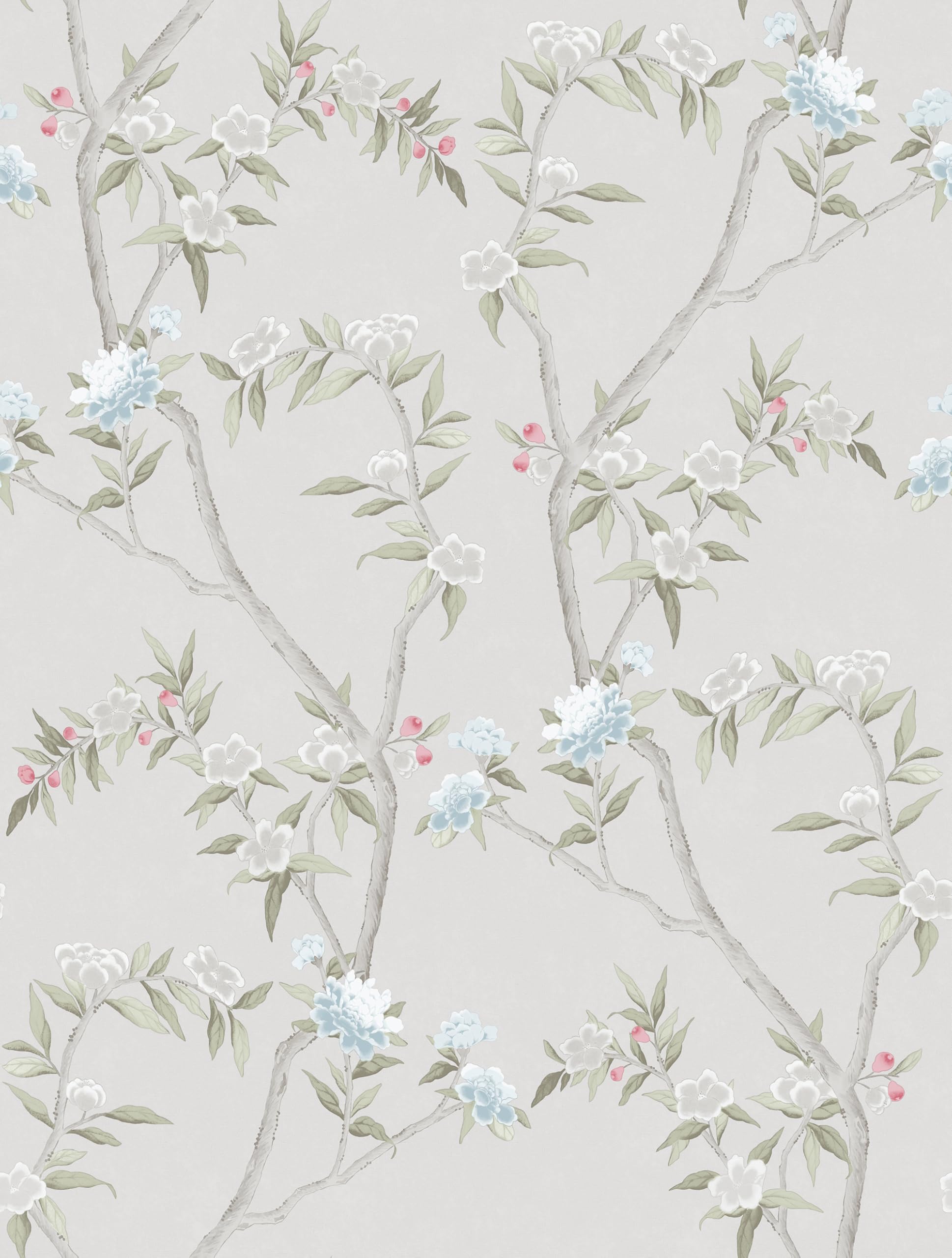 Galerie Spring Blossom Cream Chinoiserie Floral Vine Matte Wallpaper Roll