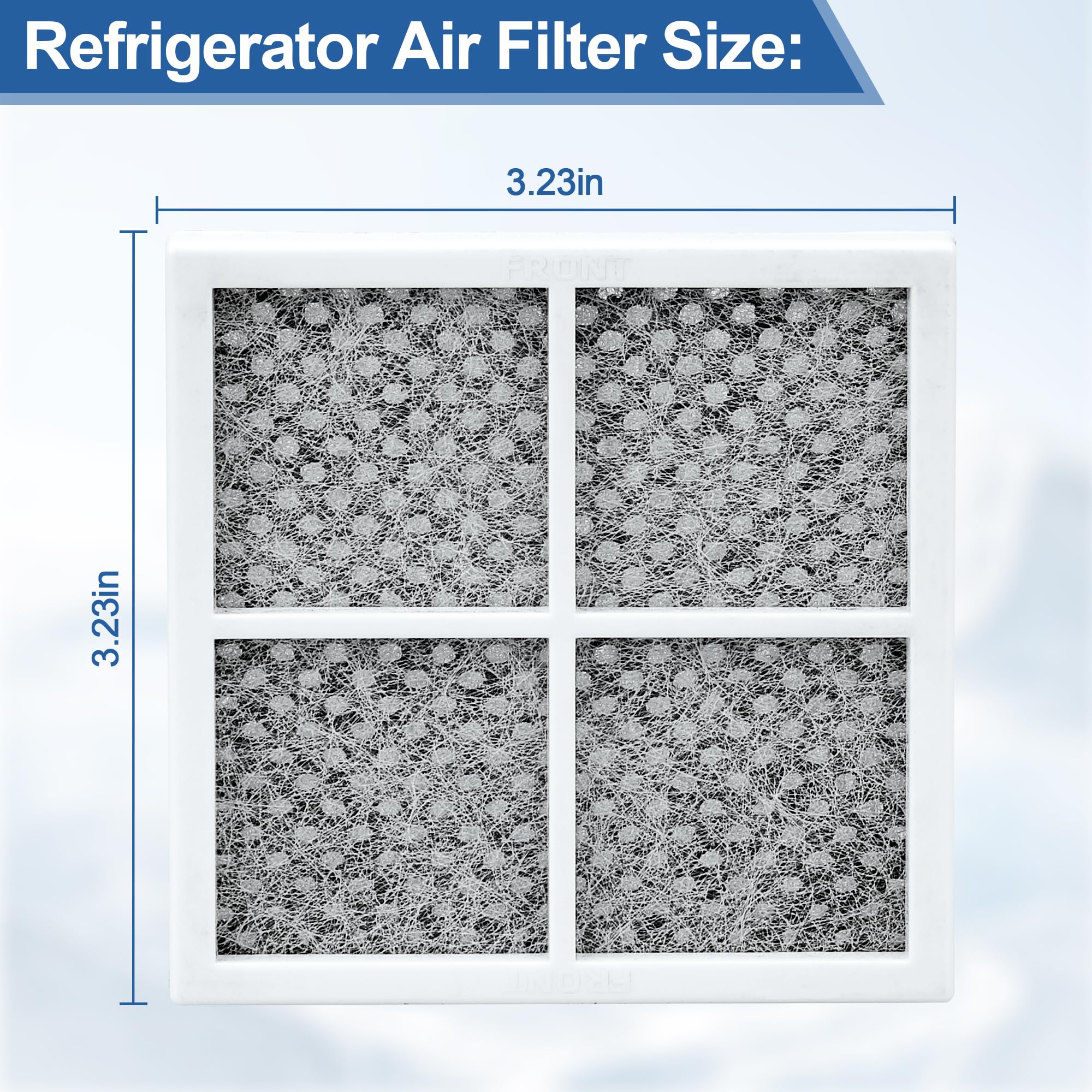 LT120F Lot de 6 filtres à air de rechange pour réfrigérateur LG LT120F Kenmore Elite, filtre à air de rechange pour réfrigérateur ADQ73214402, ADQ73214403, ADQ73214404