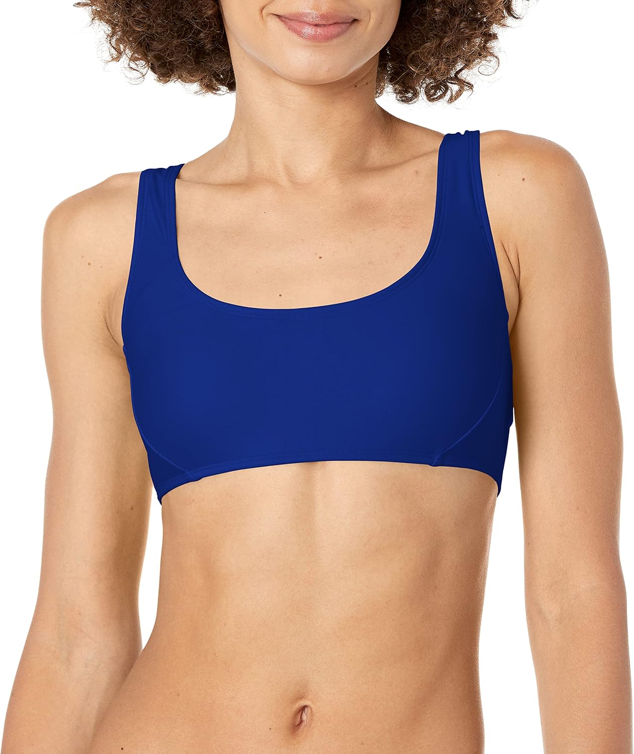 Body Glove Women's Standard Smoothies Sasha Solid Strappy Back Scoop Bikini Top Swimsuit