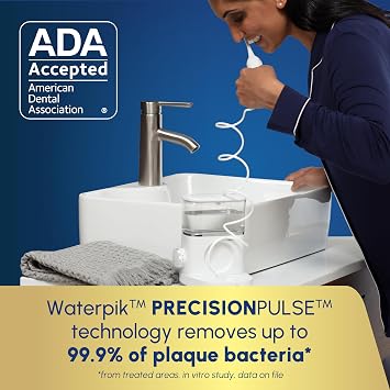 Waterpik Sonic-Fusion 2.0 Professional Electric Toothbrush with Water Flosser, Two-in-one Combo for Daily Gum Care and Teeth Cleaning, Braces
