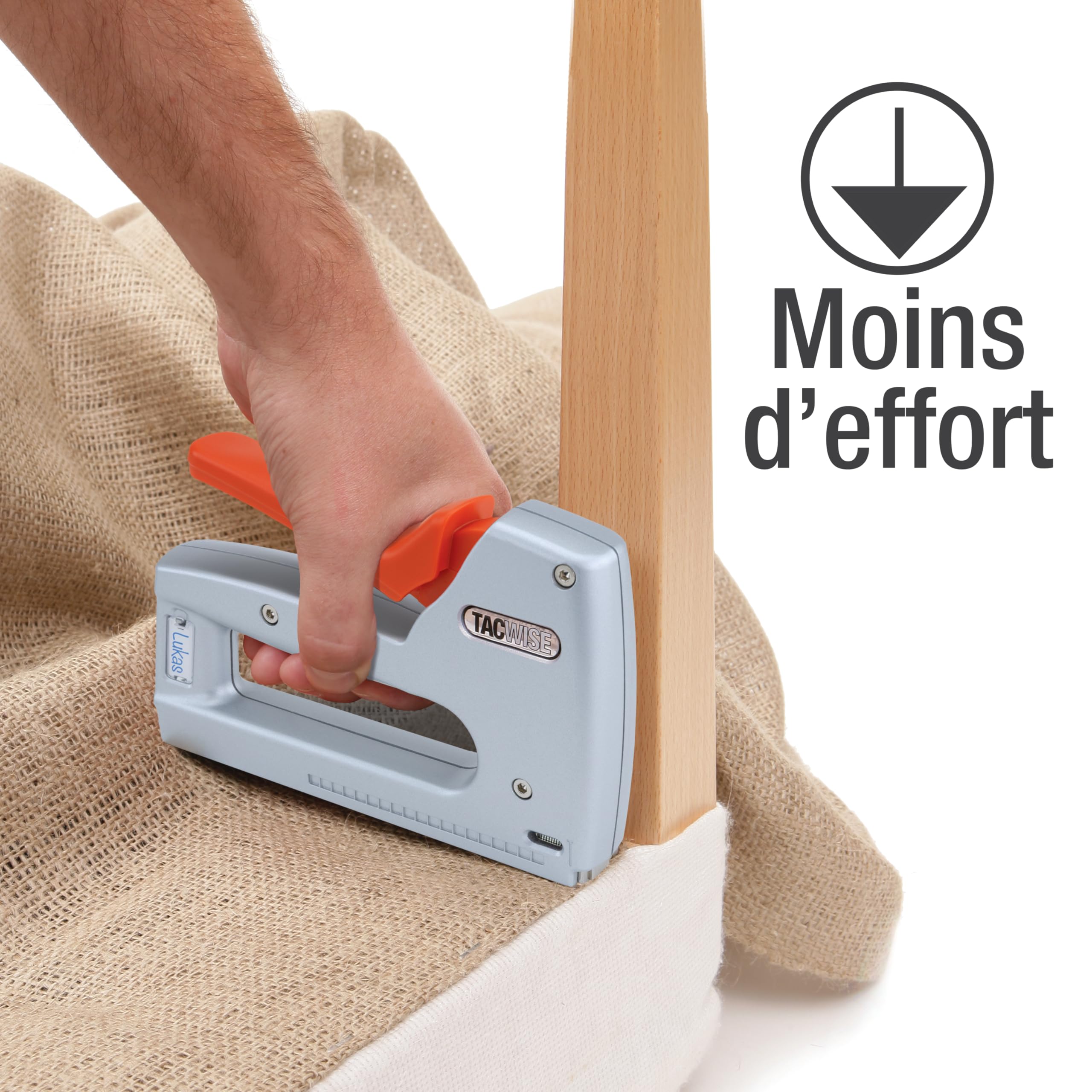 Tacwise 1748 Z5-53 Agrafeuse/Cloueuse Manuelle Professionnelle en Métal 5 en 1, Utilise les Agrafes de type 13, 53 et 71, les Clous de Finition de type 18G et Clous Sans Tête 180
