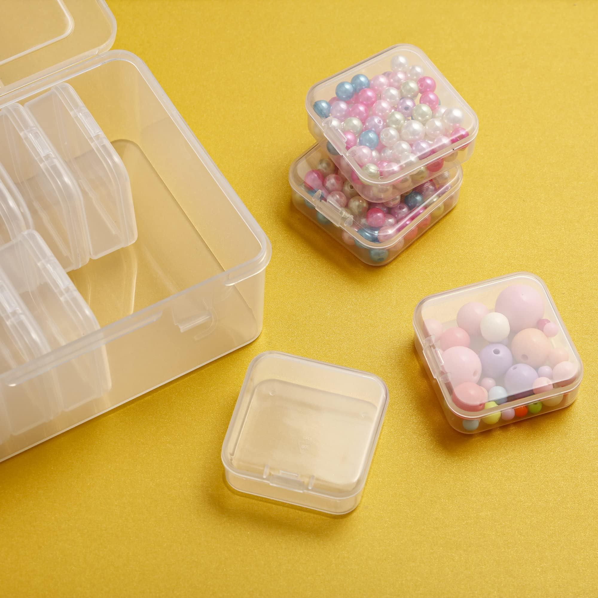 30 Pièces Petite Boite Plastique, 5.5x5.5x2cm Mini Boite Plastique, Mini Plastique Boîte de Rangement Petite Boite Rangement Plastique pour Carte, Perle Minuscule, Jewerlry 30 Pièces Petite Boite Plastique, 5.5x5.5x2cm Mini Boite Plastique, Mini Plastique Boîte de Rangement Petite Boite Rangement Plastique pour Carte, Perle Minuscule, Jewerlry