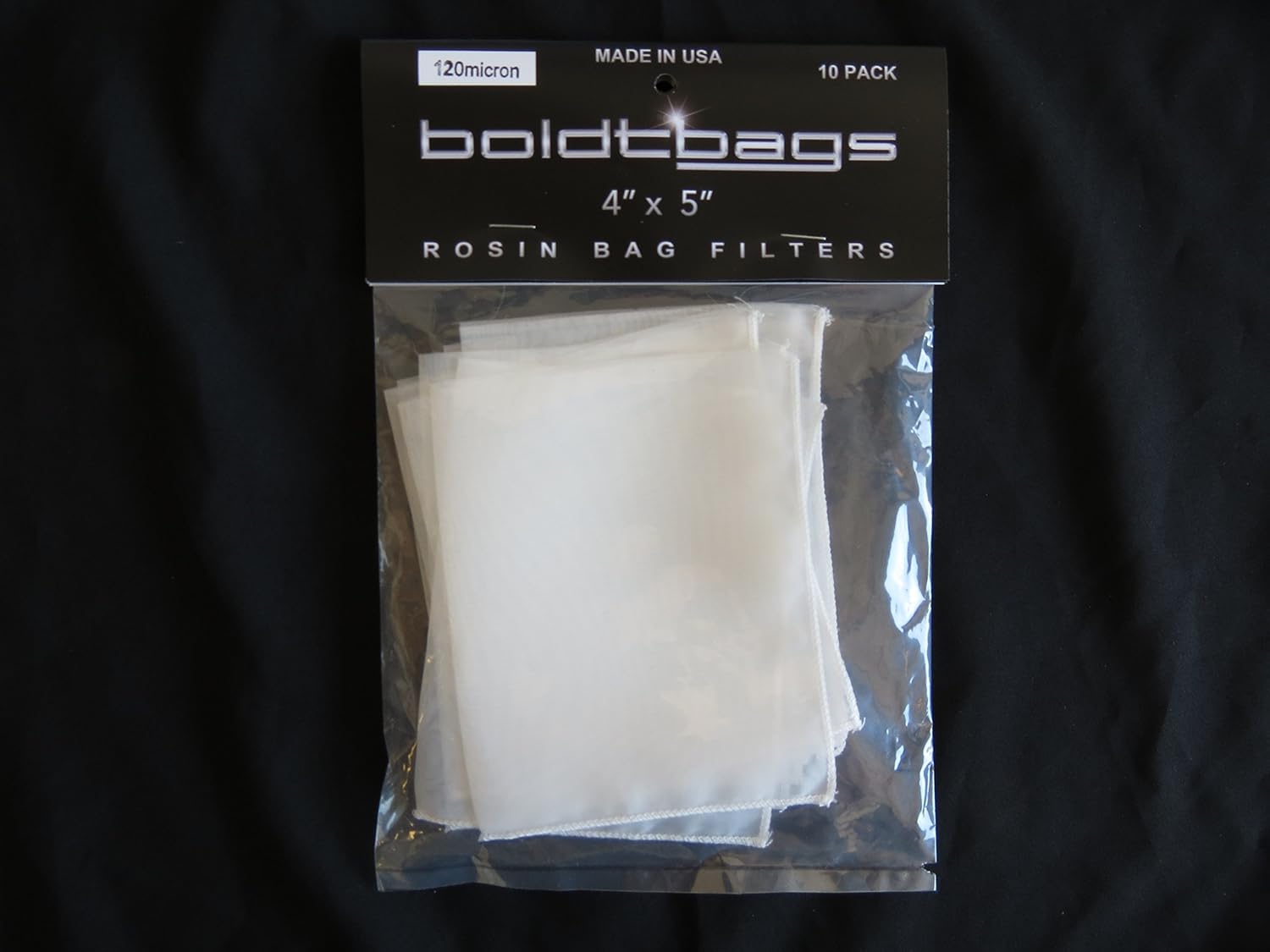 Large Rosin Bag 4" x 9" 10 Pack (4" x 9" 160 Micron)