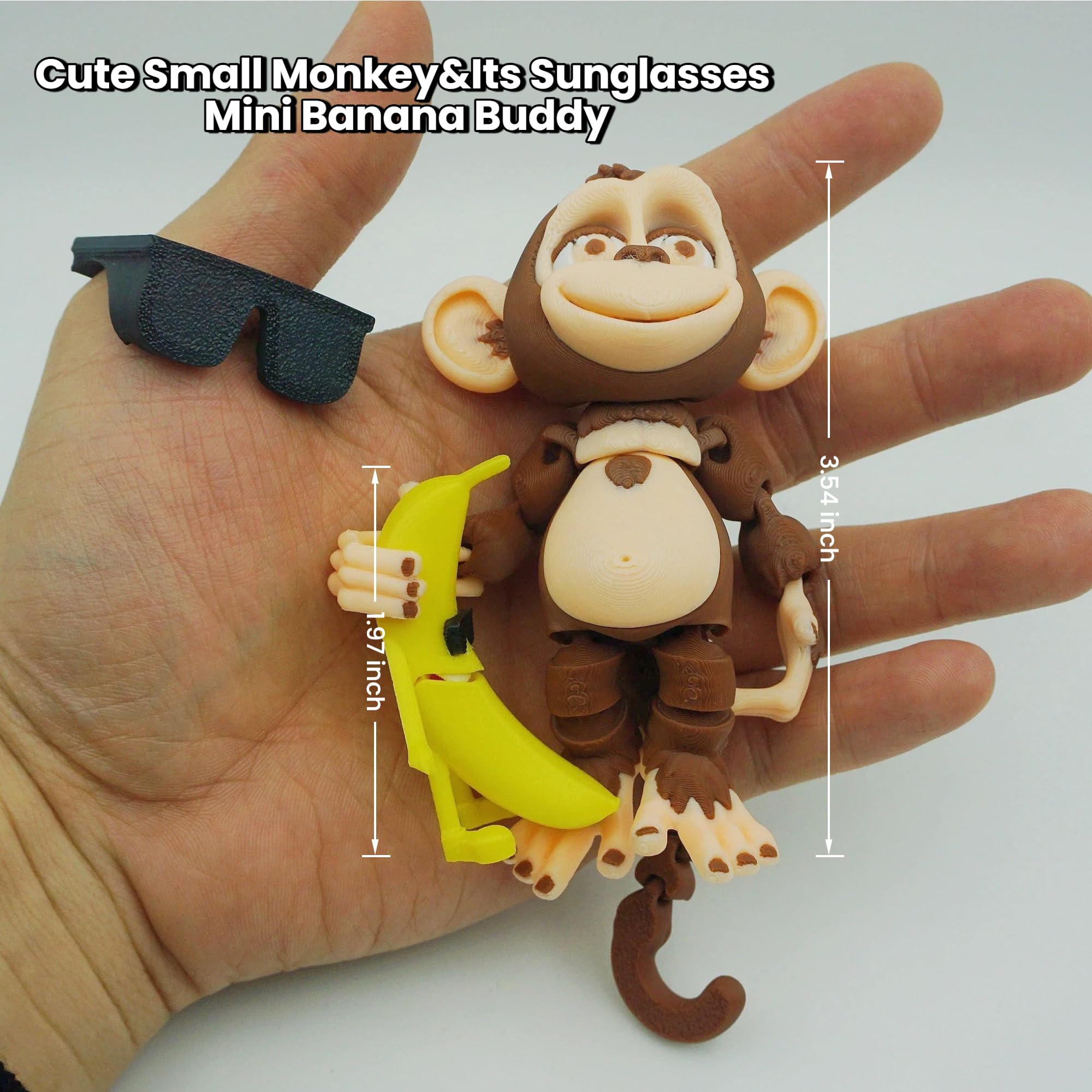 Amazon.com: Xonery 3D Printed Monkey Kids Toy Articulated Animal