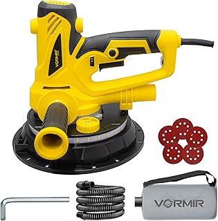 iBELL VORMIR VR DS18-90 Drywall Sander | 900W Variable Speed 1400–2700 RPM | 180mm /7" Disc, LED Light, 32mm Dust Port | Wall & Ceiling Sander, Dust-Free Sanding Tool|6 Months Warranty