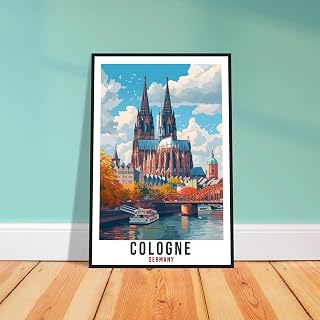 Cologne Travel Print Germany Home Decoration Cologne German City Wall Art Wall Hanging Art Lover Germany Artwork Cologne Travel Poster