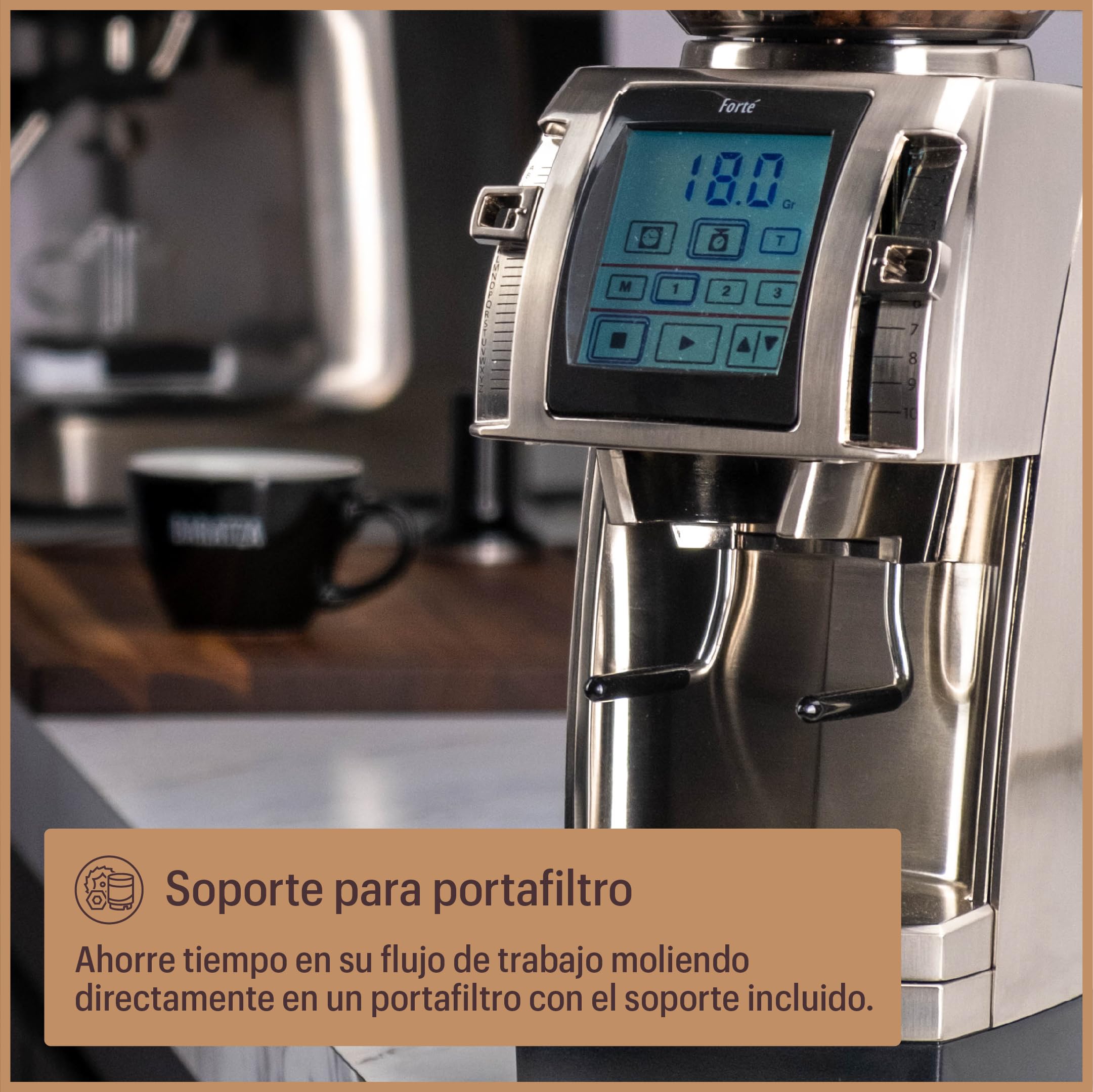 Baratza Forte AP Molinillo Eléctrico de Café en Grano | Coffee Grinder con 26 Microajustes, Acero inoxidable