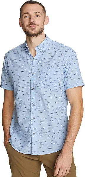 Eddie Bauer Mens Printed Baja Shirt