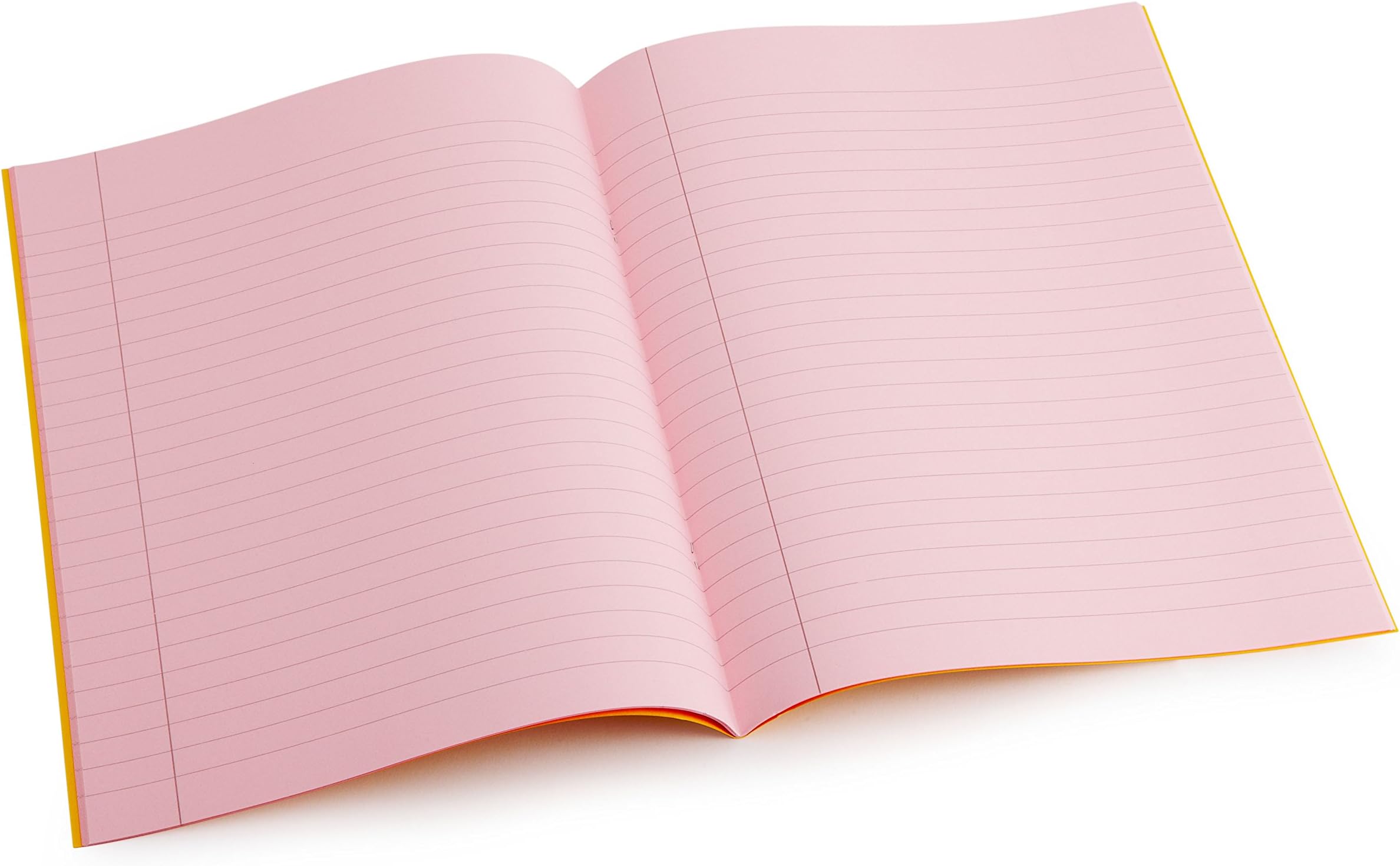 Crossbow Education Dyslexia Tinted Exercise Books - A4-10mm lined with margin - Rose (10 Pack)