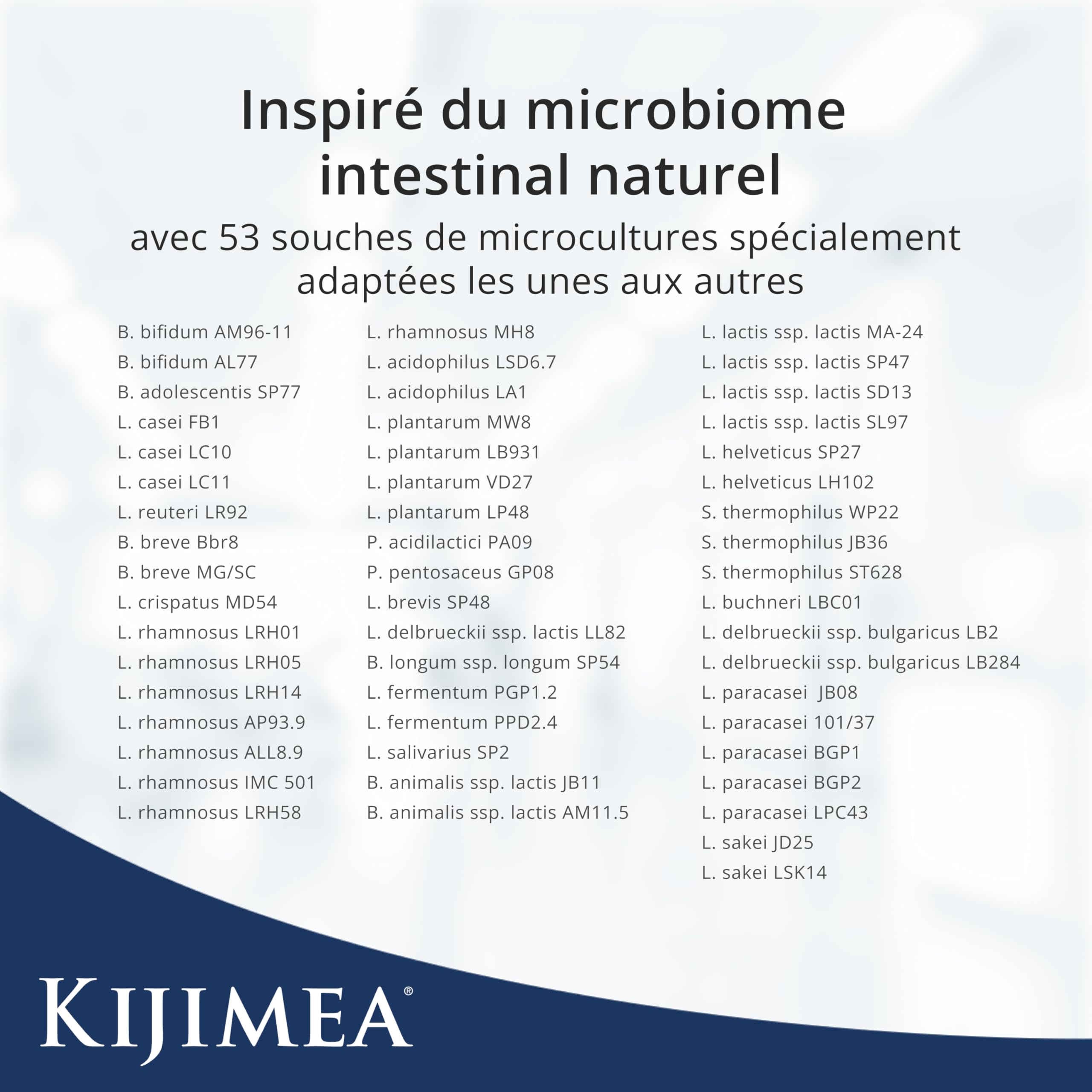 Kijimea® K53 Advance – Gélules de bactéries intestinales à haut dosage | 53 souches de microcultures sélectionnées dans la flore intestinale | avec biotine | >500 milliards d’UFC par boîte 28 gélules