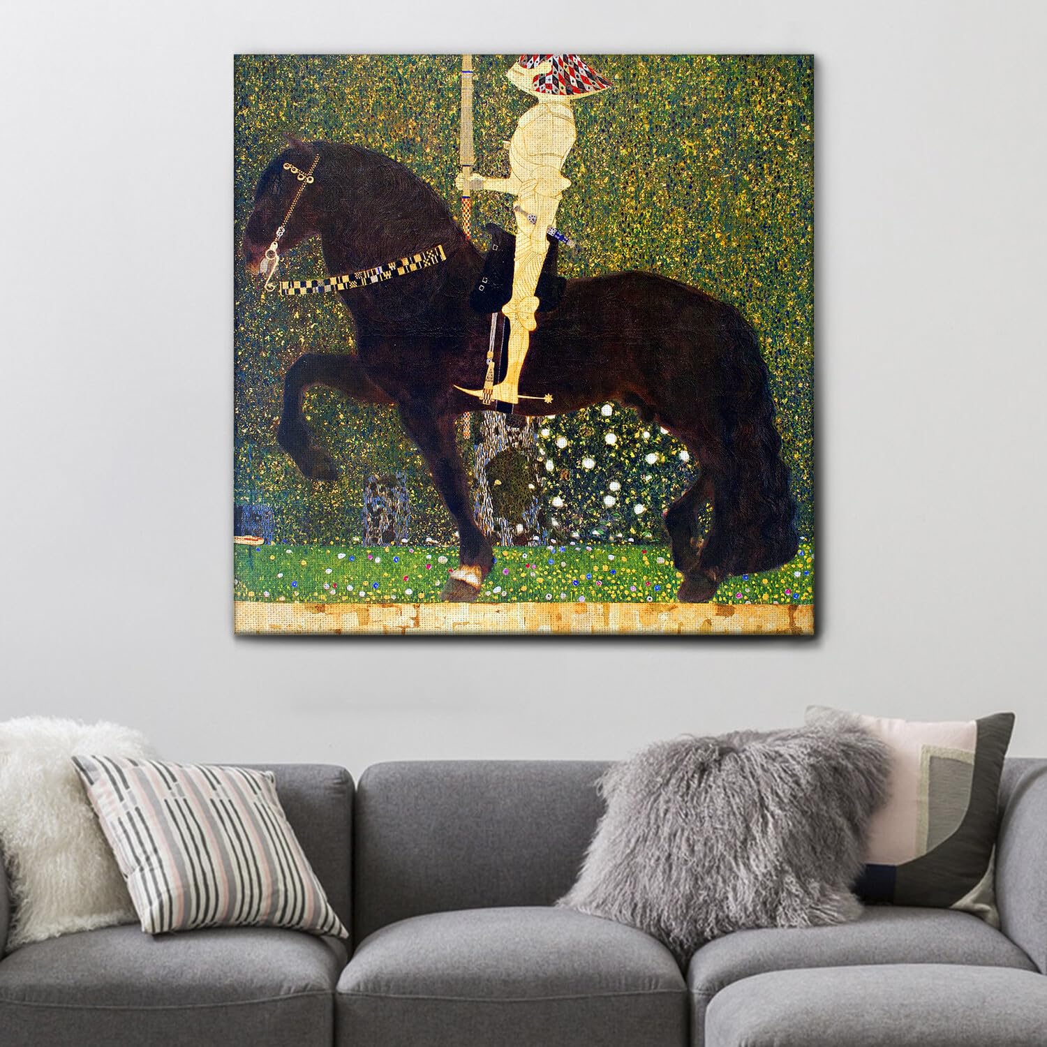 Harnas het paard - Schilderijen - Standaard frame canvas - 50x50