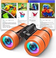 Vista 7 de Juguetes para niñas de 3 a 7 años: prismáticos LET'S GO! para niños observación de aves Campamento Senderismo de 3 4 5 6 7 8 años de edad
