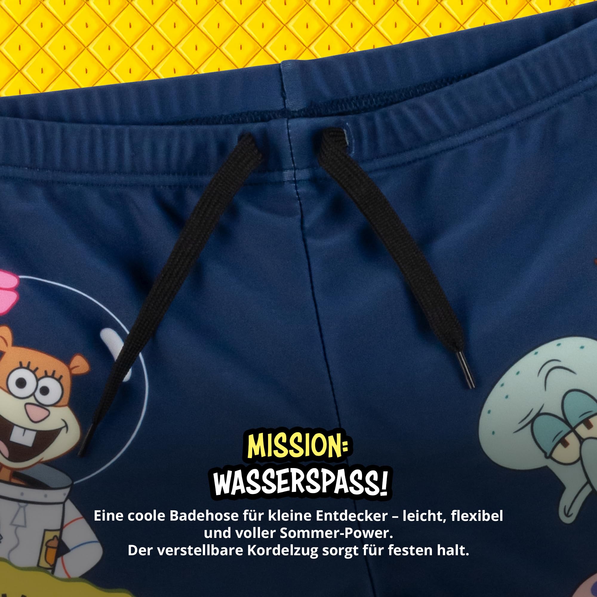 United Labels Spongebob Schwammkopf Badehose für Jungen, Blau, Badeshorts Kinder, Schwimmhose